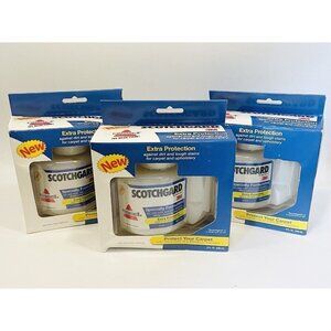 Lot 3 Sealed Scotchgard Extra Protection 8oz Carpet Upholstery Bissell Cleaner